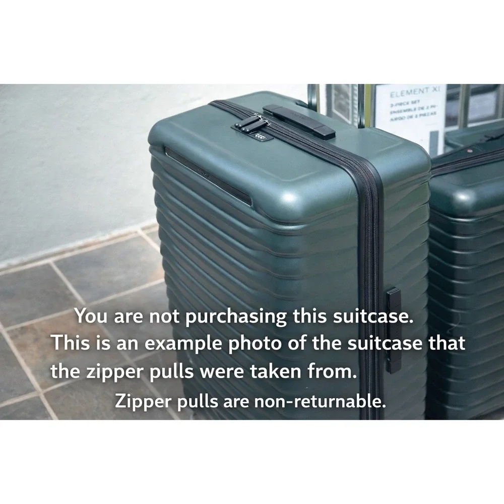 Lot of 6 Replacement Zipper Pulls Sliders for Samsonite Element XLT 2.0  Luggage
